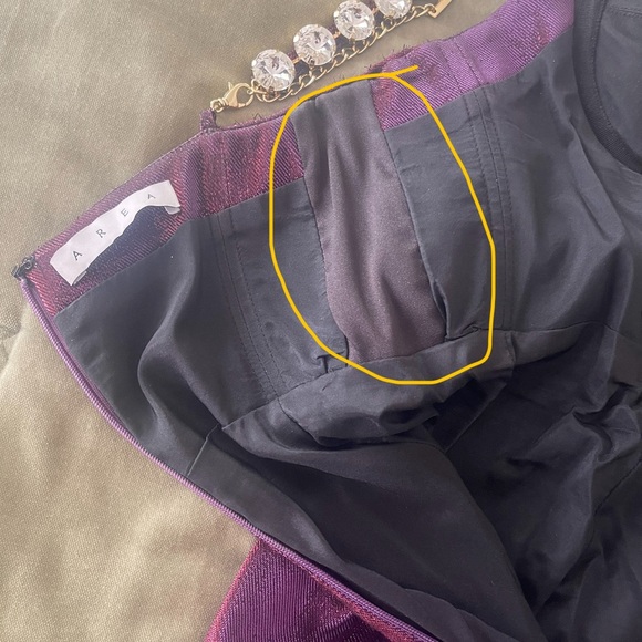 Area Mussel Cup crystal embellished minidress - Picture 5 of 7